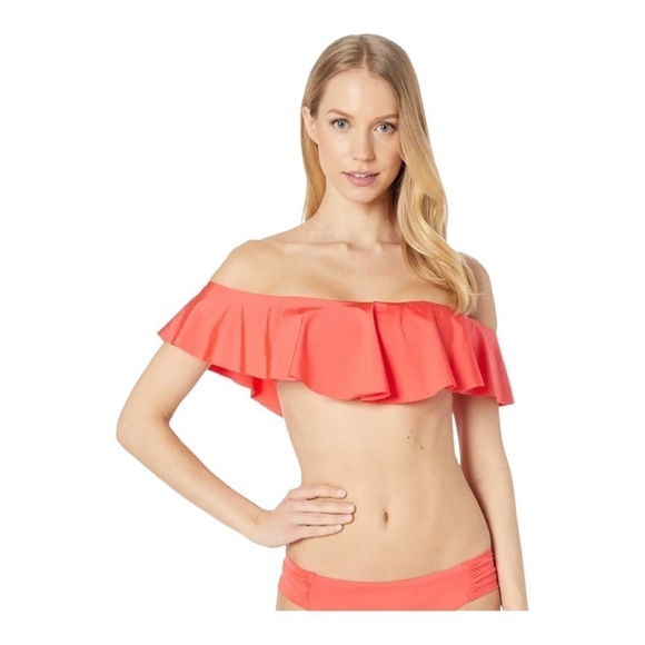 Trina Turk Indo Solids Off-the-Shoulder Bandeau NWT - Picture 5 of 10